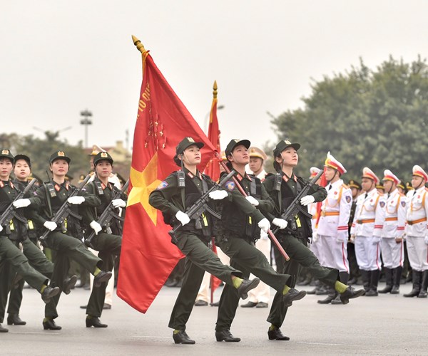 Lễ xuất quân, diễn tập phương án bảo vệ Đại hội lần thứ XIII của Đảng - Anh 4