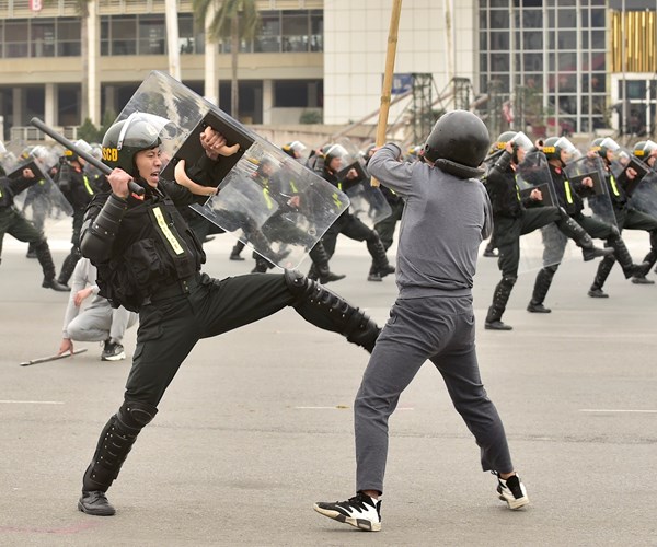 Lễ xuất quân, diễn tập phương án bảo vệ Đại hội lần thứ XIII của Đảng - Anh 6