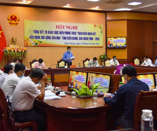 Kiên Giang tổng kết trực tuyến 20 năm xây dựng đời sống văn hóa - Anh 3