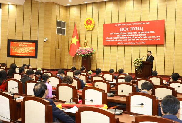 Bầu cử Quốc hội và HĐND: Hà Nội phát động đợt thi đua cao điểm - Anh 1
