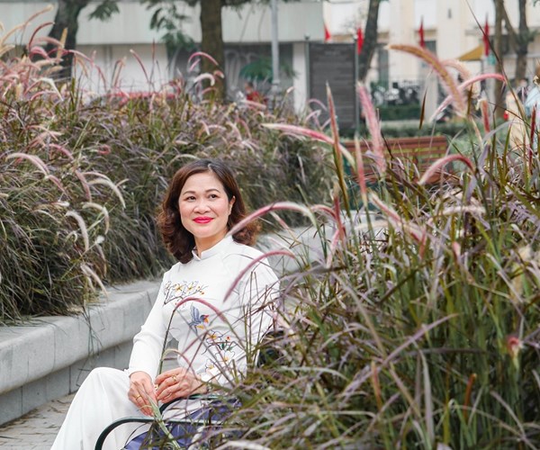 Hà Nội: Cỏ lau tím nở rộ bên hồ Hoàn Kiếm - Anh 7