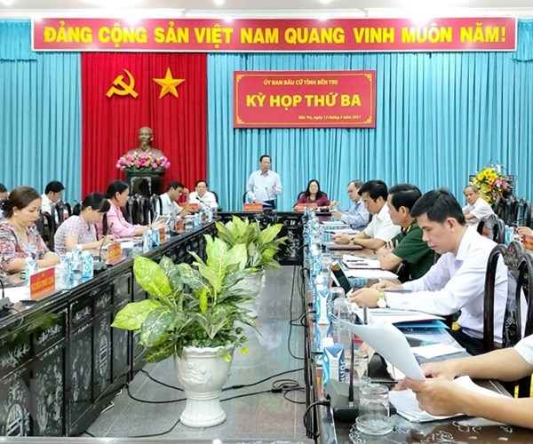Bến Tre thực hiện đúng quy định, đảo bảo tiến độ chuẩn bị bầu cử - Anh 1