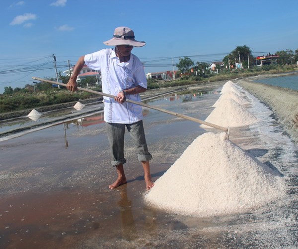 Diêm dân sản xuất trở lại sau vụ muối đắng - Anh 1