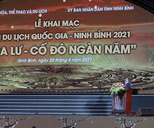 Khai mac Nam Du lich quoc gia - Ninh Binh 2021: Hoa Lu - Co do ngan nam - Anh 1