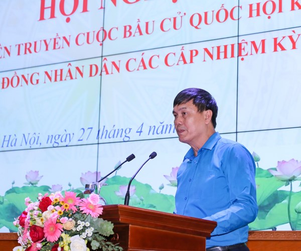 Công đoàn Bộ VHTTDL: Phổ biến, tuyên truyền cuộc bầu cử đại biểu Quốc hội và HĐND các cấp - Anh 2