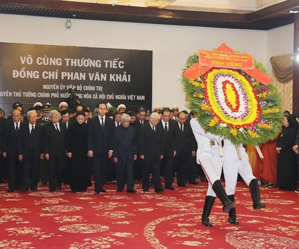 Cử hành trọng thể Lễ viếng nguyên Thủ tướng Phan Văn Khải - Anh 1