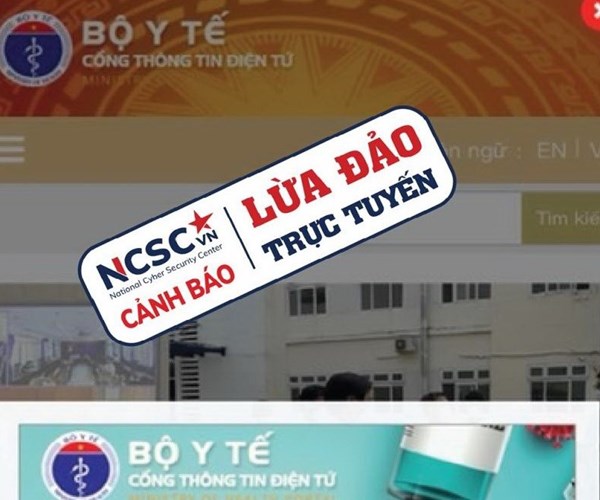 Cảnh báo việc lừa tiền cứu trợ trên trang thông tin giả mạo Bộ Y tế - Anh 1