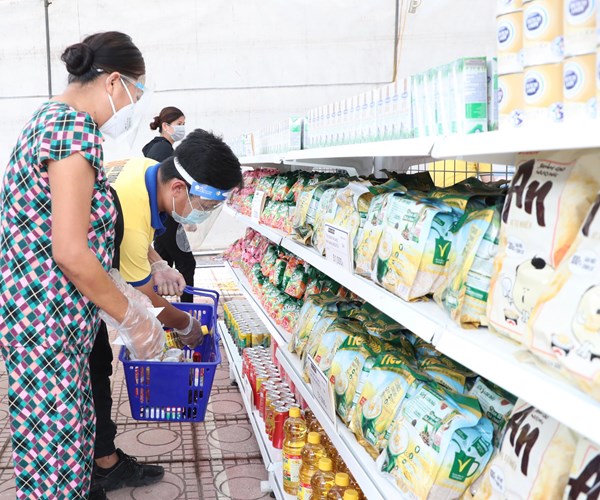 Ha Noi mo cua Sieu thi mini 0 dong cho nguoi lao dong, sinh vien - Anh 1