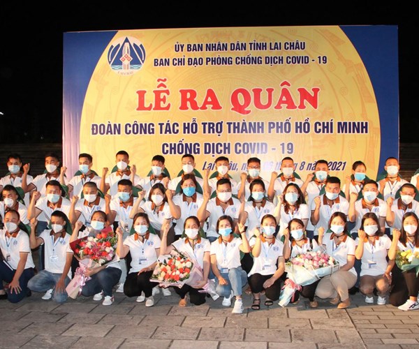 Doan y bac sy Lai Chau xuat quan ho tro TP Ho Chi Minh chong dich Covid-19 - Anh 1