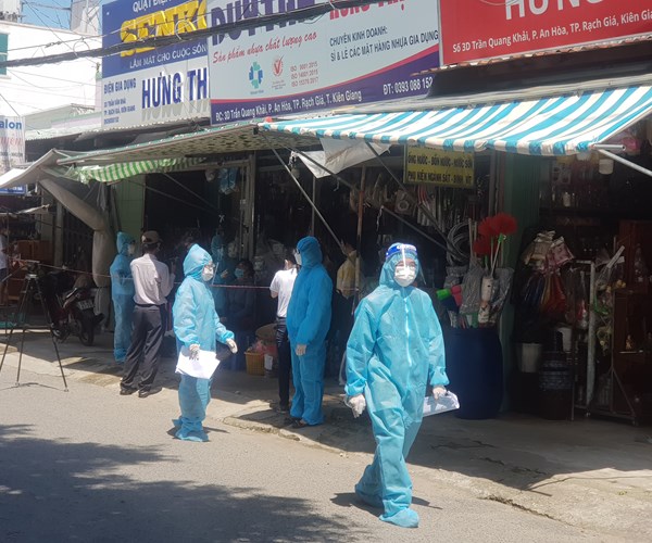 Kiên Giang: Xét nghiệm sàng lọc virut SARS-CoV 2  toàn tỉnh - Anh 1