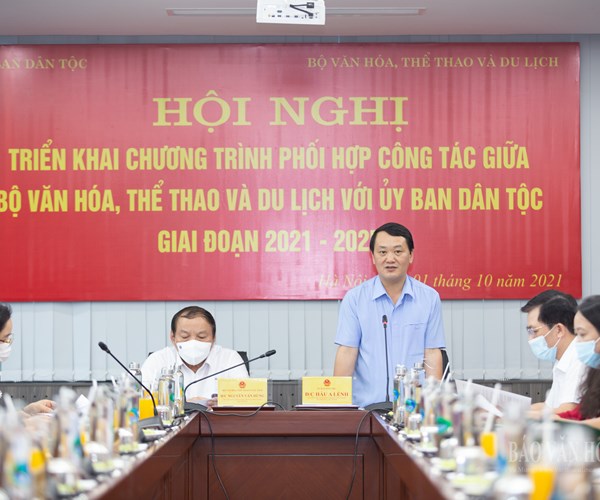 Bộ VHTTDL và Ủy ban Dân tộc triển khai Chương trình phối hợp công tác giai đoạn 2021-2025 - Anh 2