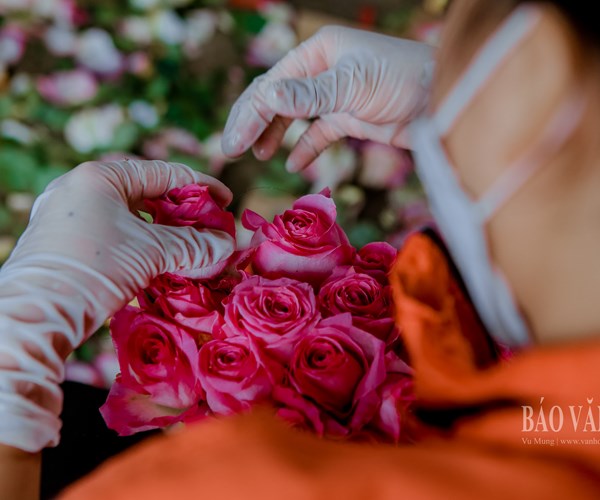 Hà Nội: Thị trường hoa tươi nhộn nhịp trước ngày 20.10 - Anh 7
