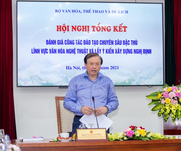 Đẩy mạnh công tác đào tạo chuyên sâu đặc thù lĩnh vực văn hoá nghệ thuật - Anh 2
