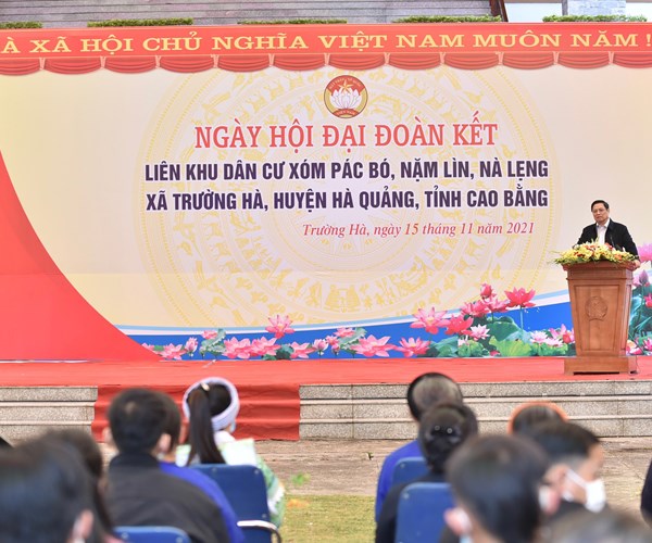 Thu tuong du Ngay hoi Dai doan ket toan dan toc tai Khu Di tich Pac Bo - Anh 8