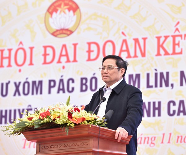 Thu tuong du Ngay hoi Dai doan ket toan dan toc tai Khu Di tich Pac Bo - Anh 2