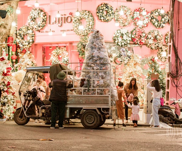 Giới trẻ Hà Nội đổ về phố Hàng Mã vui chơi Noel sớm - Anh 7