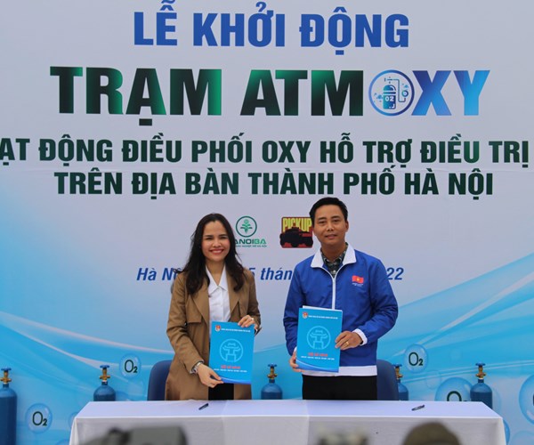 Khởi động chương trình “Hà Nội nghĩa tình - ATM Oxy miễn phí” - Anh 1