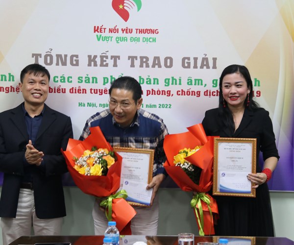 Trao giải các sản phẩm ghi âm, ghi hình về nghệ thuật biểu diễn tuyên truyền phòng, chống Covid-19 - Anh 5