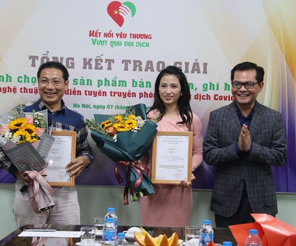 Trao giải các sản phẩm ghi âm, ghi hình về nghệ thuật biểu diễn tuyên truyền phòng, chống Covid-19 - Anh 4