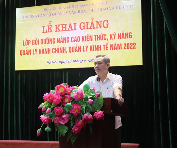 Khai giảng Lớp Bồi dưỡng nâng cao kiến thức, kỹ năng quản lý hành chính, quản lý kinh tế - Anh 1