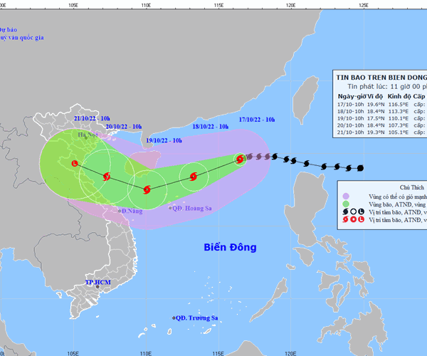 Bão số 6 Nesat vào vùng Biển Đông, cách quần đảo Hoàng Sa khoảng 600km - Anh 1