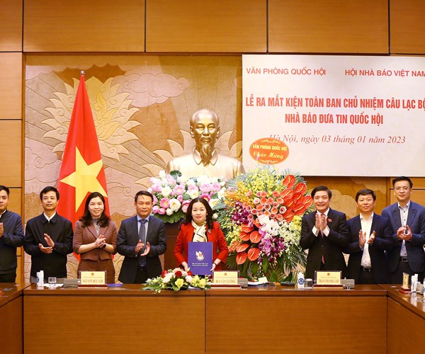 Ra mắt Ban Chủ nhiệm Câu lạc bộ Nhà báo đưa tin Quốc hội - Anh 2