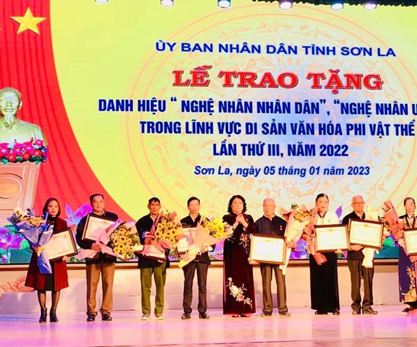 Sơn La có thêm 9 “Nghệ nhân Nhân dân”, “Nghệ nhân Ưu tú
