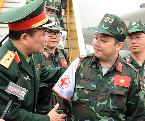 Lực lượng cứu hộ QĐND Việt Nam từ Thổ Nhĩ Kỳ về nước an toàn - Anh 3