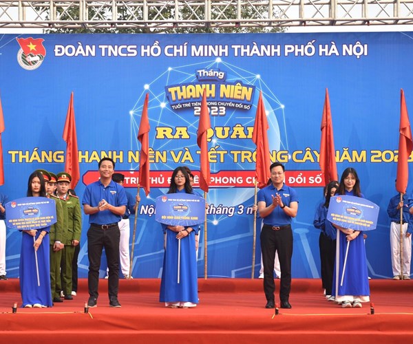 Tuổi trẻ Thủ đô ra quân tháng Thanh niên năm 2023 - Anh 2
