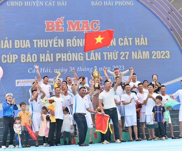 Giải đua thuyền rồng Cát Hải tranh Cúp Báo Hải Phòng 2023 - Anh 1