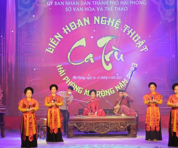 Liên hoan nghệ thuật Ca trù Hải Phòng mở rộng năm 2023 - Anh 1