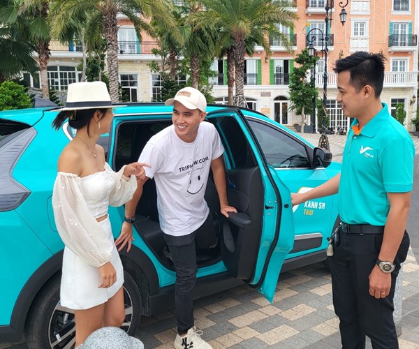 100 xe taxi Xanh đi vào hoạt động tại Phú Quốc - Anh 2