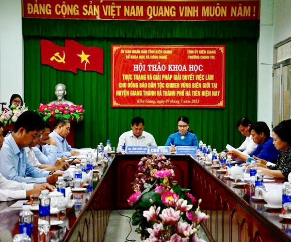 Kiên Giang tìm giải pháp giải quyết việc làm cho đồng bào Khmer - Anh 1