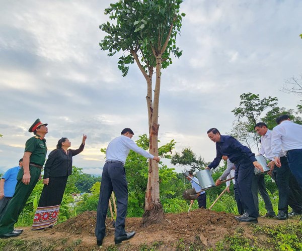 Dâng hương tưởng niệm các anh hùng liệt sĩ tại TP. Điện Biên Phủ - Anh 5
