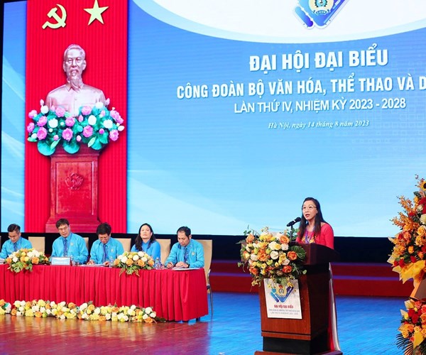 Đại hội Công đoàn Bộ VHTTDL lần thứ IV nhiệm kỳ 2023 – 2028 - Anh 11