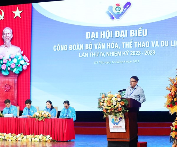 Đại hội Công đoàn Bộ VHTTDL lần thứ IV nhiệm kỳ 2023 – 2028 - Anh 10