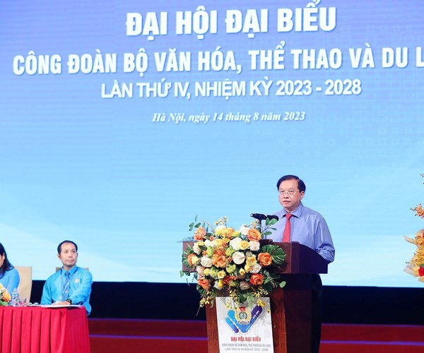 Đại hội Công đoàn Bộ VHTTDL lần thứ IV nhiệm kỳ 2023 – 2028 - Anh 4