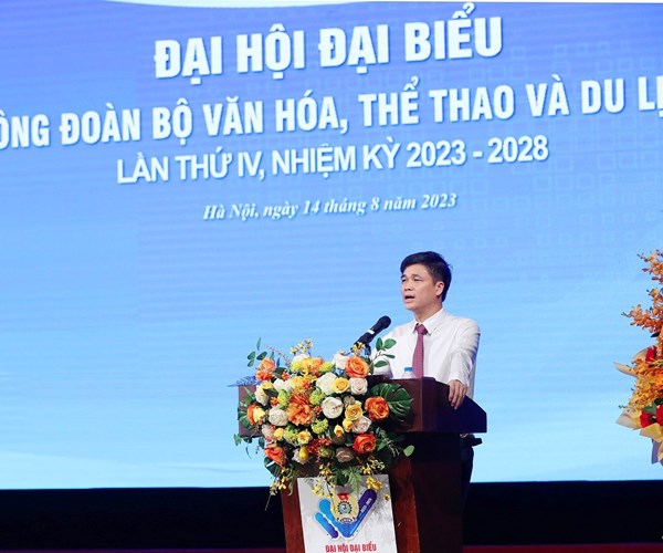 Đại hội Công đoàn Bộ VHTTDL lần thứ IV nhiệm kỳ 2023 – 2028 - Anh 5