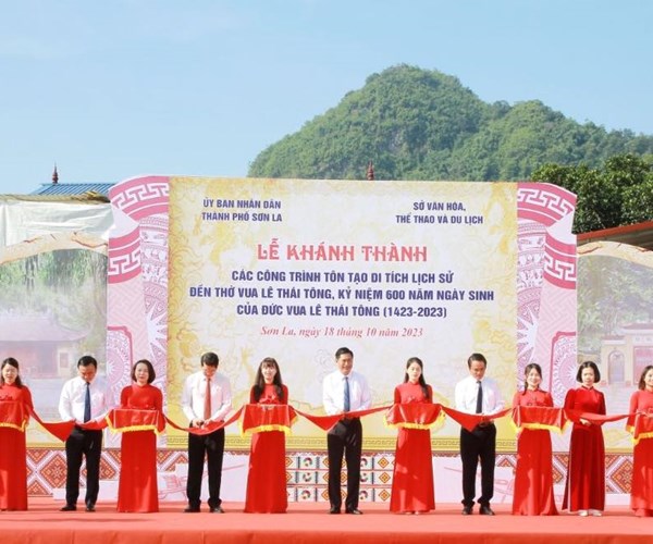 Khánh thành các công trình tôn tạo Đền thờ vua Lê Thái Tông - Anh 1