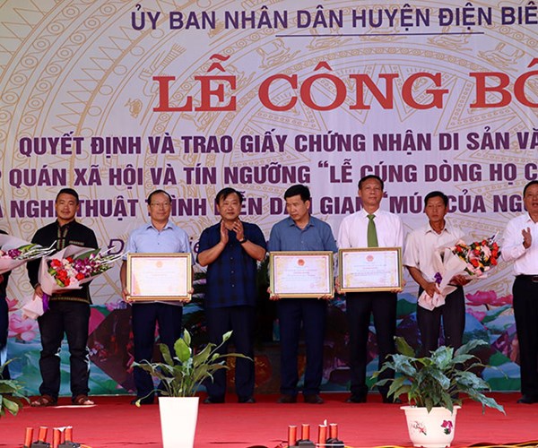 Nghệ thuật múa của người Lào ở Điện Biên là Di sản văn hóa phi vật thể quốc gia - Anh 1