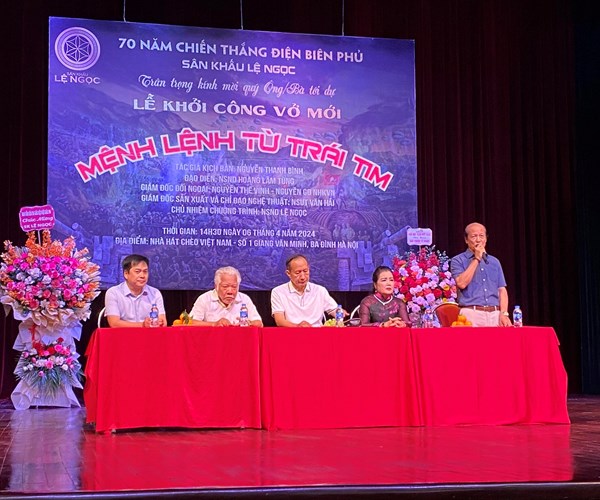 Sân khấu Lệ Ngọc khởi công vở diễn kỷ niệm 70 năm chiến thắng Điện Biên Phủ - Anh 1