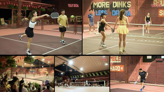 Các nghệ sĩ tích cực tập luyện, sẵn sàng tranh tài tại Giải Pickleball Báo Văn Hóa năm 2026