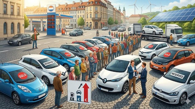 Người châu Âu đổ xô mua xe điện cũ giữa cơn sốt nhiên liệu