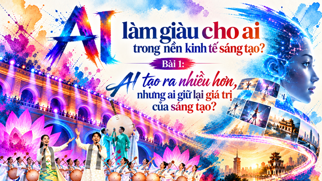 Bài 1: AI tạo ra nhiều hơn, nhưng ai giữ lại giá trị của sáng tạo?