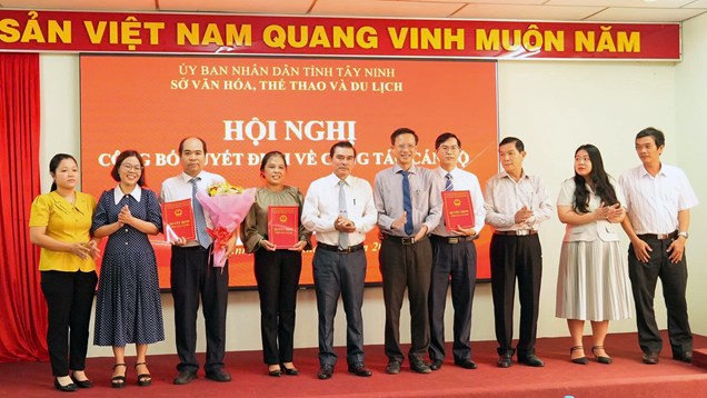 Sở VHTTDL Tây Ninh kiện toàn tổ chức bộ máy