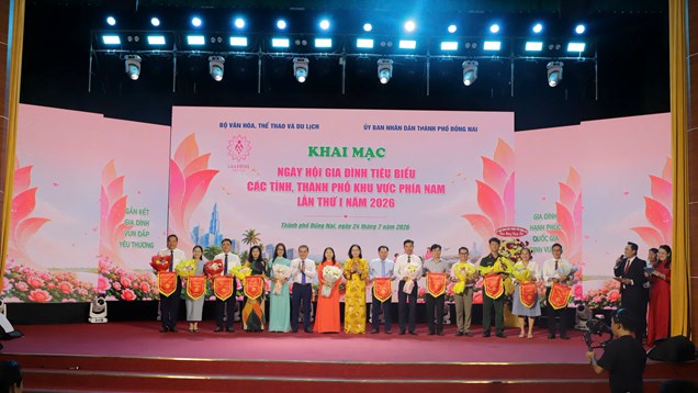 Khai mạc Ngày hội Gia đình tiêu biểu các tỉnh, thành phố khu vực phía Nam lần thứ I năm 2026