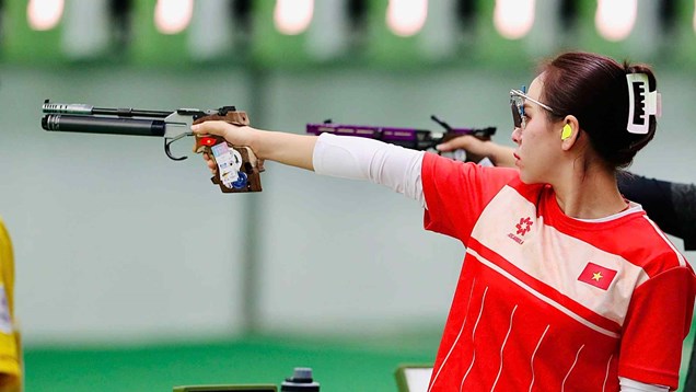 Trịnh Thu Vinh toả sáng, bắn súng Việt Nam giành HCV đồng đội và phá kỷ lục SEA Games