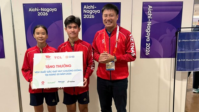 Teqball mang huy chương đầu tiên về cho Việt Nam tại ASIAD 2026