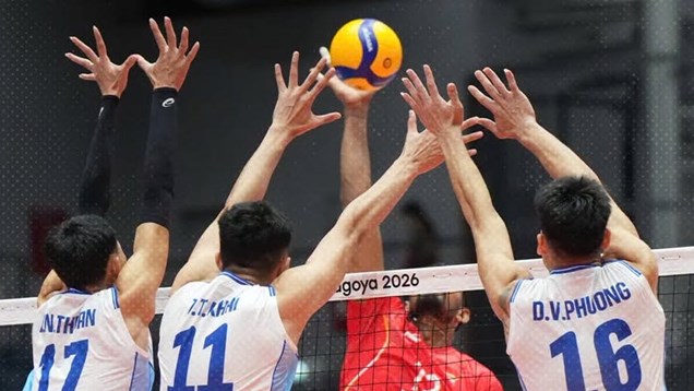 Tuyển bóng chuyền nam Việt Nam thua Ấn Độ trận ra quân ASIAD 2026