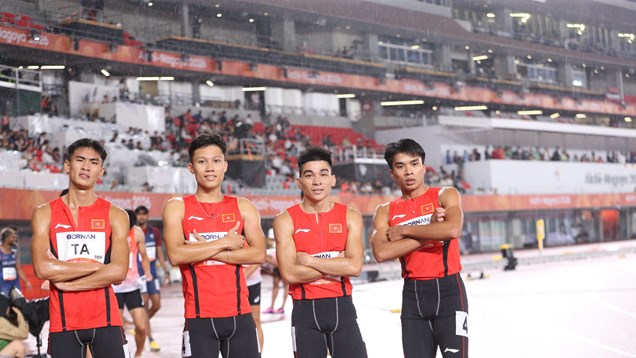 ASIAD 2026: Đội điền kinh tiếp sức 4x400m nam Việt Nam vào chung kết